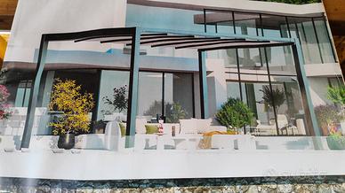 pergotenda elettrica con led