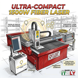 Laser Fibra 1500x3000 Utracompatto