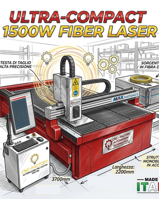 Laser Fibra 1500x3000 Utracompatto