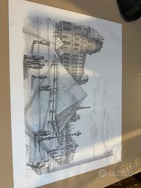 Parigi Piramide del Louvre a Matita - ( Arben )