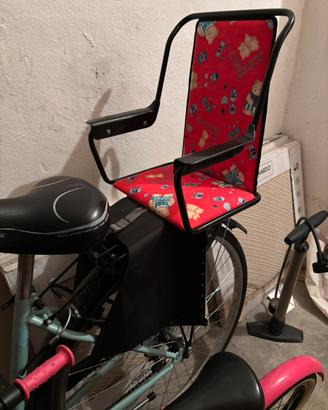 Seggiolino bici da portapacchi in metallo fino 22