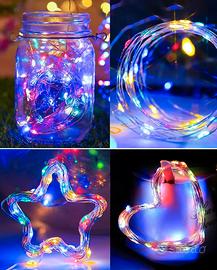 set da 2 pack led con USB multicolore Natale 