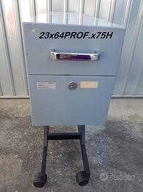 schedario archivio vintage metallo