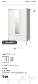 armadio guardaroba IKEA gullaberg 