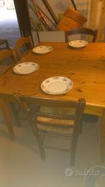 tavoli in legno massello ferro tavolo da esterno