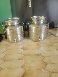 Fusti per olio di oliva in acciaio