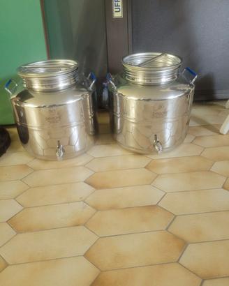 Fusti per olio di oliva in acciaio