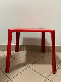 Sgabello/tavolino Ikea Mammut - Rosso Vibrante
