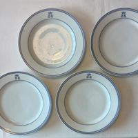 Set di 14 piatti dessert bon china