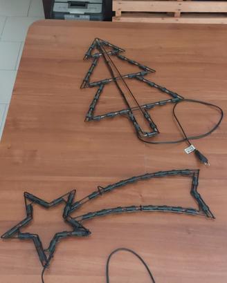 Decorazioni natalizie luminose Stella e Albero 