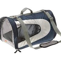 Borsa nuova da viaggio per cani (nera/grigia)