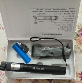 pointer Laser Verde PM 303 + Batteria ricaricabile