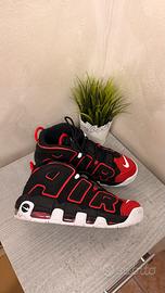 Nike Air More Uptempo nere rosse originali