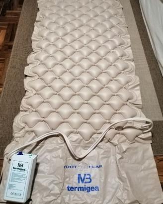 Materassino gonfiabile mai usato,piu compressore