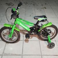 bici  bambino Kawasaki 3-5 anni 14 pollici