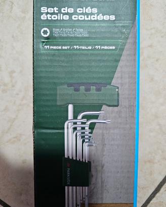kit 11 in 1 chiavini stellati Parkside forati