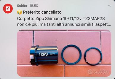 Corpetto Zipp Shimano T22MAR28
