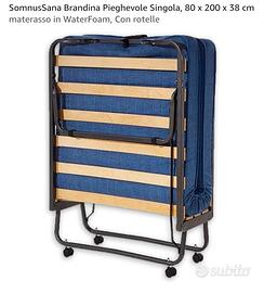 Letto singolo ripiegabile usato pochissimo 