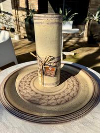 Piatto e vaso bottega del tornio