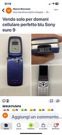 Sony cellulare blu perfetto solo per il 4/4 euro 9