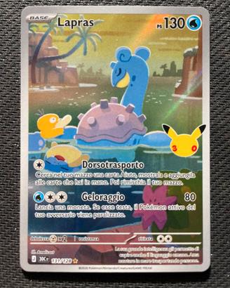 Pokémon Lapras 131 30th Anniversary Near Mint ITA