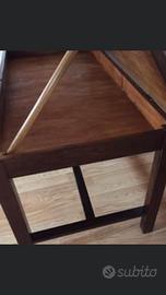 Tavolo contenitore in castagno