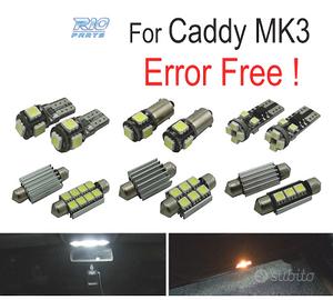 KIT 13 LAMPADE LED INTERNE PER VOLKSWAGEN VW CADDY