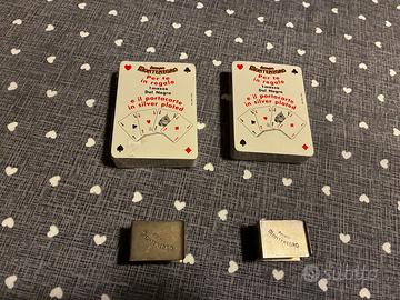 2 mazzi carte gioco poker Dal Negro Montenegro