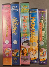 Lotto 5 VHS Disney Classici Vintage 