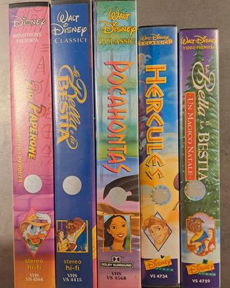 Lotto 5 VHS Disney Classici Vintage 