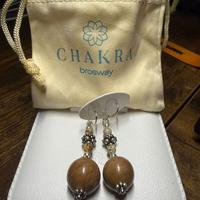 Orecchini da donna in argento con pendente in piet