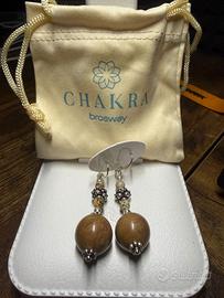 Orecchini da donna in argento con pendente in piet