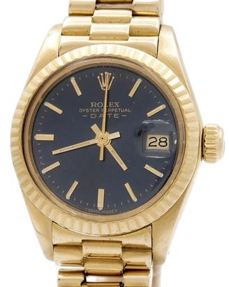 Rolex Date Lady ref. 6917 Oro Blue Dial