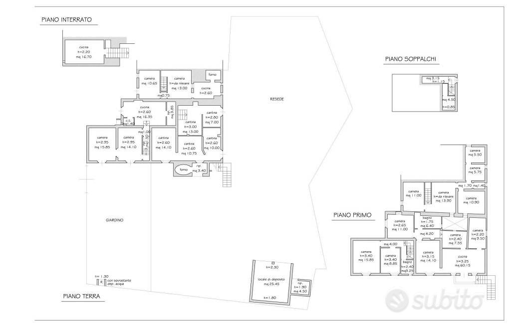 Rustico / Casale di 600 m² con più di 5 locali e b - Vista 4