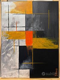 Quadro dipinto a mano moderno pezzo unico 40x30 cm