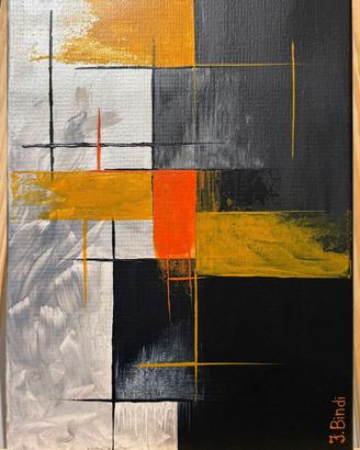 Quadro dipinto a mano moderno pezzo unico 40x30 cm