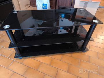 Porta tv in vetro elegante
