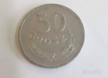 MONETA 50 GROSZY 1949 ALLUMINIO POLONIA MB