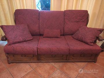 divano in legno massello 