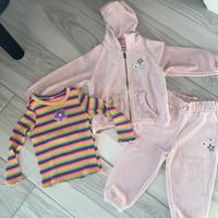 Completo tuta ciniglia + maglia 86cm