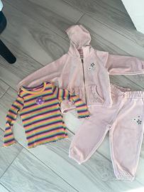 Completo tuta ciniglia + maglia 86cm