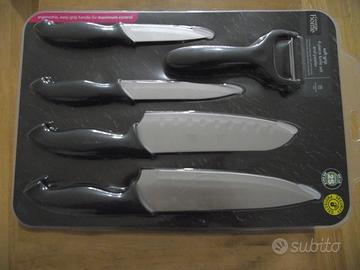 SANTOKU Nuovo set 5 pezzi - coltelli e pelapatate