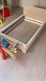 Lettino allungabile Bimbi Ikea 190x90 + materassi