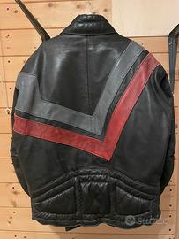 Echtes leder giacca moto vintage