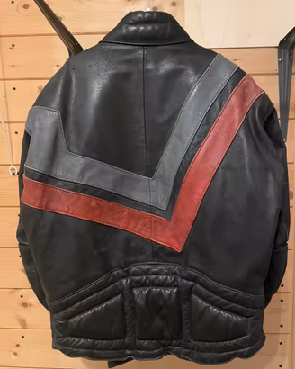Echtes leder giacca moto vintage