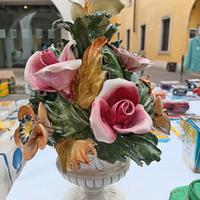 Ceramiche di Bassano composizione floreale