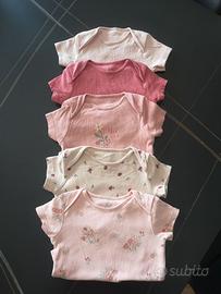5 body manica corta Primark 6-9 mesi 74 cm