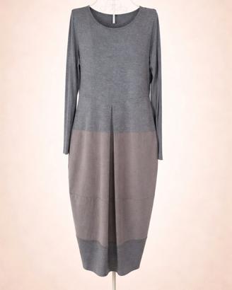 Vestito donna elegante grigio Much Money M abito 