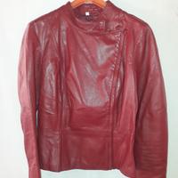 GIUBBOTTO PELLE BORGOGNA "SITELLI" DONNA TAGLIA 42
