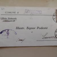 Documento Elettorale 1935 MORBEGNO - LOMAZZO (Fran
